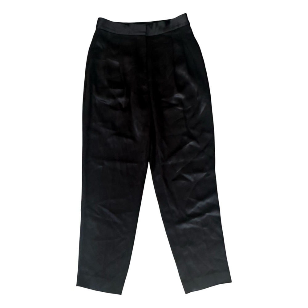 Babaton Satin Dress Pants Black Women’s Size 0 Excellent Used Condition EUC